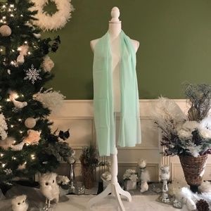 Mint Seafoam Green Chiffon scarf